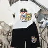 90-160cm Luxury Designer Clothing Set Children T-shirt Little Pirate Bear Camel Alphabet Abbreviations Fashion British Fashion Brand Summer Children