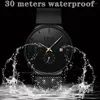Armbanduhr Lige einfache ultradünne Modmen Quarz Uhren Business MaterproofWatch Stahl Männer Uhr Relogio Maskulino 2024