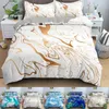 Bedding Sets Nordic Watercolor Marble Duvet Tampa para crianças adultas Crianças com travesseiros Conjunto de colcha 2/3pcs sem lençol