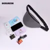 حقائب الخصر 2024 Fanny Pack Women Bag Summer Hip Pocket Travel Fashion Bum Hengreda Men Weistbag Belt Zipper Pouch Black