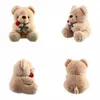 25cm kawaii ours avec rose peluche jouet en peluche en peluche je t'aime pour une petite amie cadeau d'anniversaire cadeau romantique en gros