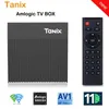 Nowy pudełko Tanix X4 Android TV Amlogic S905x4 Android 11,0 4GB RAM 32GB/64 GB ROM 2.4G5G WiFi 100m Set Top Box Media Player