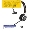 Jabra Evolve 65 ms Headset sem fio estéreo com Link370 Adaptador USB - Desempenho sem fio líder da indústria