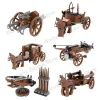 MOC Military Series Midedieval War Ballista Catapult arco arqueiro carruagem figura Brinquedos de bloco de construção para crianças garoto criativo presente