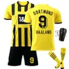 22-23 Dott Home Soccer No. 9 Harland 11 Royce 22 Bellingham Jersey Set with Socks