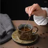 Tasses à style japonais stoare en céramique curie créative l'après-midi coup de petit déjeuner couple insi feng shui tasse de café