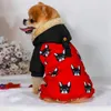 Köpek Kıyafet Kış Pet Kedi Köpek Kıyafetleri Sevimli Baskılı Sıcak Polar Yastıklı Ceket Küçük Orta Büyük Aksesuarlar 8 Boyutlar