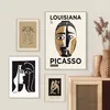 Poster picasso vintage bacio per cani stampe decorative astratte tela dipinto di pittura da parete arte da parete casa decorazione soggiorno