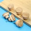 10 -stcs/pack 2.5x2cm maat natuurlijke houten kastlade garderobe deurknop trekhaakhaakharder hardware gewone cirkelhandgrepen