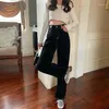 Women's Jeans N6269 Summer Straight High-waist Design Loose And Thin All-match Wide-leg Pants