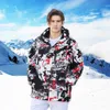 Terno de esqui Homens de inverno Quente impermeável jaqueta de neve ao ar livre e calça equipamento de esqui quente snowboard use macacão macho macacão