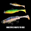 Spinpoler Vigor Barsch Weichfischerei Köder Schatten 7 cm 11 cm 14 cm Paddel T Schwanz UV Wobbler Bass Pike Aritificial Silikon Swimbait