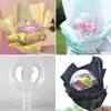 Party Decoration Acrylic Planet Flower Packaging Bouquet Materials Transparent Bobo Ball Supplies Christmas Decor