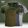 Ru Camo Tactical Thirts Men Military Sleeve Short Combat Thirts Tshirts Outdoor Airting Airsoft Trops Hunting Compley