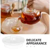 Dinnerware Sets Acessórios de conjunto de tampa de chá de chá substituível para a substituição da tampa de chaleira de vidro transparente