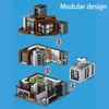 Creative Moc Modern Villa City Street Blocks Building Blocks Modular Expertury Brick Brick Toys Gift para niños