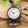 Pocket Watches Romantic I COULD TURN BACK TIME Text on Wooden Quartz Pocket % Engraved Custom LOVE with Necklace Chain Y240410