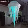 6mh (20ft) Giant Ceilling Decorazione per festa sospesa Bellissima illuminazione Sfliring Jellyfish for Night Club Feste Veni con Air Blower