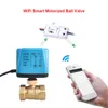 Tuya Wi -Fi Smart Electric Ball Valve Brass 타이밍 스위치 스마트 라이프 컨트롤 지원 Alexa Google 홈 전동 워터 밸브 220V