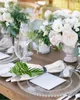 Green Leaves Plant White Table Napkin Set Wedding Banquet Table Cloth Soft Tea Towels Dinner Table Handkerchief