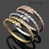 Love Bangle Tennis Designer sieraden dames armband diamant mooie slang zilveren rosé gouden sieraden koperen plaat feest bruiloft charme vriendin serpent armband