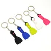 Mini Scuba Flipper Key Chain Dive Fins Клавиш держатель кольца кольца Keyring Подвесные украшения ручка молнии на молнии