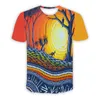 Caving 3D Printed Aboriginal Australia Indigenous Malt Kunst lässig T-Shirts Harajuku Styles Tops Kleidung für Männer/Frauen