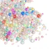 Mix 0.6-3mm450g Aperture Free Glass Bubble Beads Fantasy Nail Enhancement Microbeads Mermaid Bubble Beads Mobile Phone Accessori