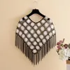 2023 Spring Summer Hollow-out Tassel Mesh Capes Sunscreen Pullover Handmade Lace Shawl Lady Cloaks Sandy Beach Poncho