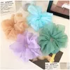 إكسسوارات الشعر سيدة شيفون scrunchies المرأة الفتاة الصلبة مرنة الفرق الموسيقية الحبل حامل ذيل حصان كبير الأمعاء الرقص للرقص تسليم OTYVF