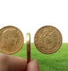 Frankrike 1868b gjord av mässing av guld napoleon 20 franc vackra kopior mynt ornament replika mynt hem dekoration tillbehör6819451