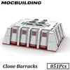 851pcs Space Battle Star Movie Scène de troupe Blocs Buildings Building Barracks Cadeaux Cadeaux Bricks Toys for Children