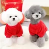 Odzież dla psa Chińskie płaszcz pullover jesienne zimowe ubrania dla zwierząt domowych plus aksamitna bluza sweter trzymaj ciepłe kota puppy costumy