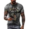 Foresta prepotente King Tiger Tiger Maglietta da uomo Maglietta estiva Casual Animal 3D Stampa 3D Shirt a maniche corte a maniche corte