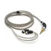 OKCSC High Silver Plated OCC Upgrade Cable 2 Pin 0.78mm Pin Wire Earphones Cable 2.5 3.5 4.4mm Balanced IEM Cable