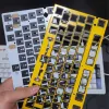 Mechanisch toetsenbord DIY schakelt geluiddemperatoren in de inter-as van de schuimbladen tussen de as van de as 120 st.