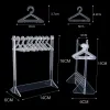 Acryltransparente Ohrringe Stand Organizer Kleiderbügel Form Tabletop Schmuck Display Halter für Ohrringe Halskettenschlüsselregal