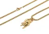 Colliers pendants Portafortuna Italien Lucky Hand Horn Anti Evil Bonne chance Double protection Amulet Charmes Collier de chaîne de boîte STAI5776910