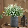 装飾的な花北欧の小さな白い谷の花プラスチックブランチ小さなブーケの結婚式の感触シミュレーションハンド
