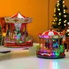 Musical Box With Light Carousel Musical Box Kid Birthday Christmas Gift Baby Room Hem Desk Birthday Decorations M6ce