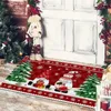 Dywany świąteczne matę podłogową Wejście do sypialni łazienka bez poślizgu Snowman wieńca Hall balkonowy Dekoracja Dekora