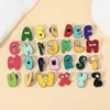 Broches 5 stcs/lot 26 Engelse letters druppellegering broche fashion alles kleding hoed tas accessoires