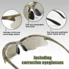 Tactische airsoft-bril set 3 lens schieten camouflage militaire bril explosieverdichte bril