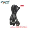 3pin-M18 5 Meters Power extend AC Cable with Euro Plug for PVGS/GMI 120W 150W 180W 300W 350W 500W 700W Micro Grid Tie Inverter