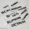 2pcs/lot araba amblem çıkartmaları Arka etiket Skoda için uygun Skoda Octavia A2 A3 A6 A7 2 3 Arka Çıkartma Skoda 3D Logo Otomatik Aksesuarlar