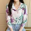 Women's Blouses FANIECE Camisas Vintage Print Button Up Shirt Ladies Tops 2024 Casual Streetwear Long Sleeve Beach Oversize Women