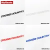 Reflekterande bildörrens sidofönster Kroppsklistermärke Cross Country Graphics Vinyl Decal för Volvo V90 V60 V40 XC70 XC60 XC90 S90 S60 V50