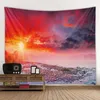 Stampa Sunrise Tapestries Tapestry Bellissimo paesaggio Sunset parete appesa a bohémian Aesthetics decorazione della camera decorazione per la parete della casa r0411