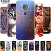 Couverture de Moto G6 Play Case TPU TPU Soft Flower Tiger Silicone Printing Phone Cover pour Motorola Moto G6 Plus Cas G6Play G 6 Bag