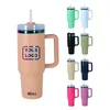 40oz H2.0 Rainbow Plating Quencher Tumbler UV Power Coated Reusable Tumbler with Handle and Straw Stainless Steel Insulated Travel Mug Custom Logo